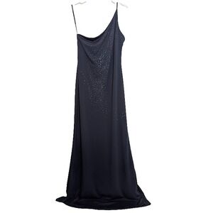VTG Rampage Womens Y2K 90s‎ Maxi Whimsigoth Dress Size Large Glitter Blue